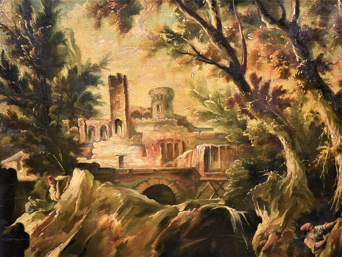 Fantastic Landscape - Alessandro Magnasco, Early 18th Century-photo-1