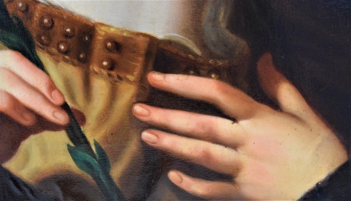 The Angel Of The Annunciation Elisabetta Sirani Emilian School-photo-2