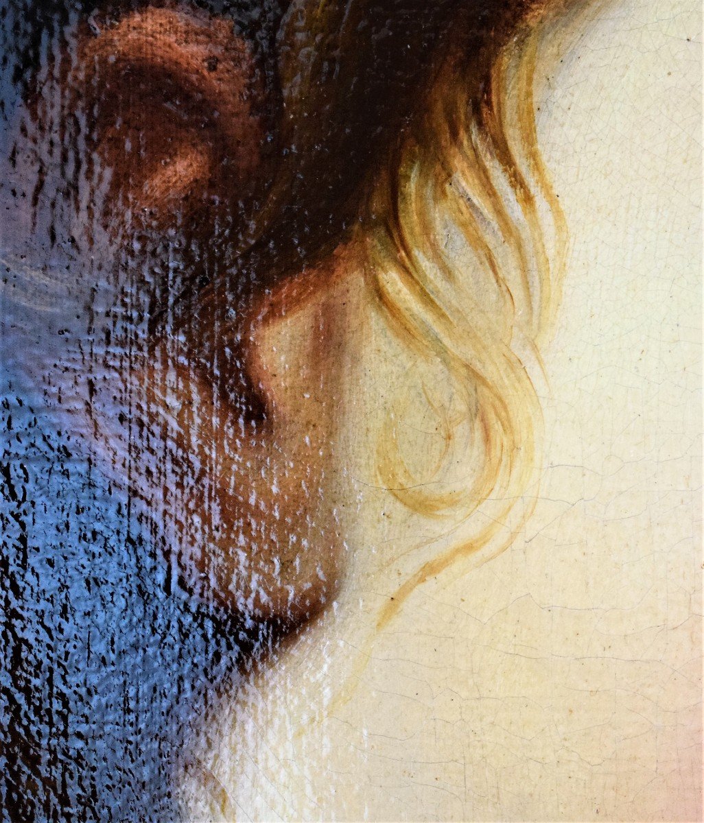 The Angel Of The Annunciation Elisabetta Sirani Emilian School-photo-5