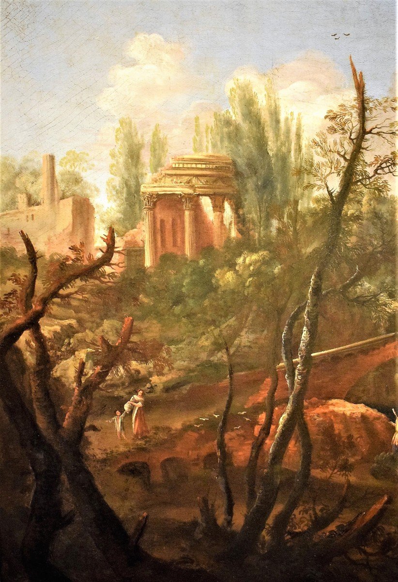 Bartolomeo Pedon (1665 - 1732)  Great Venetian Landscape -photo-3