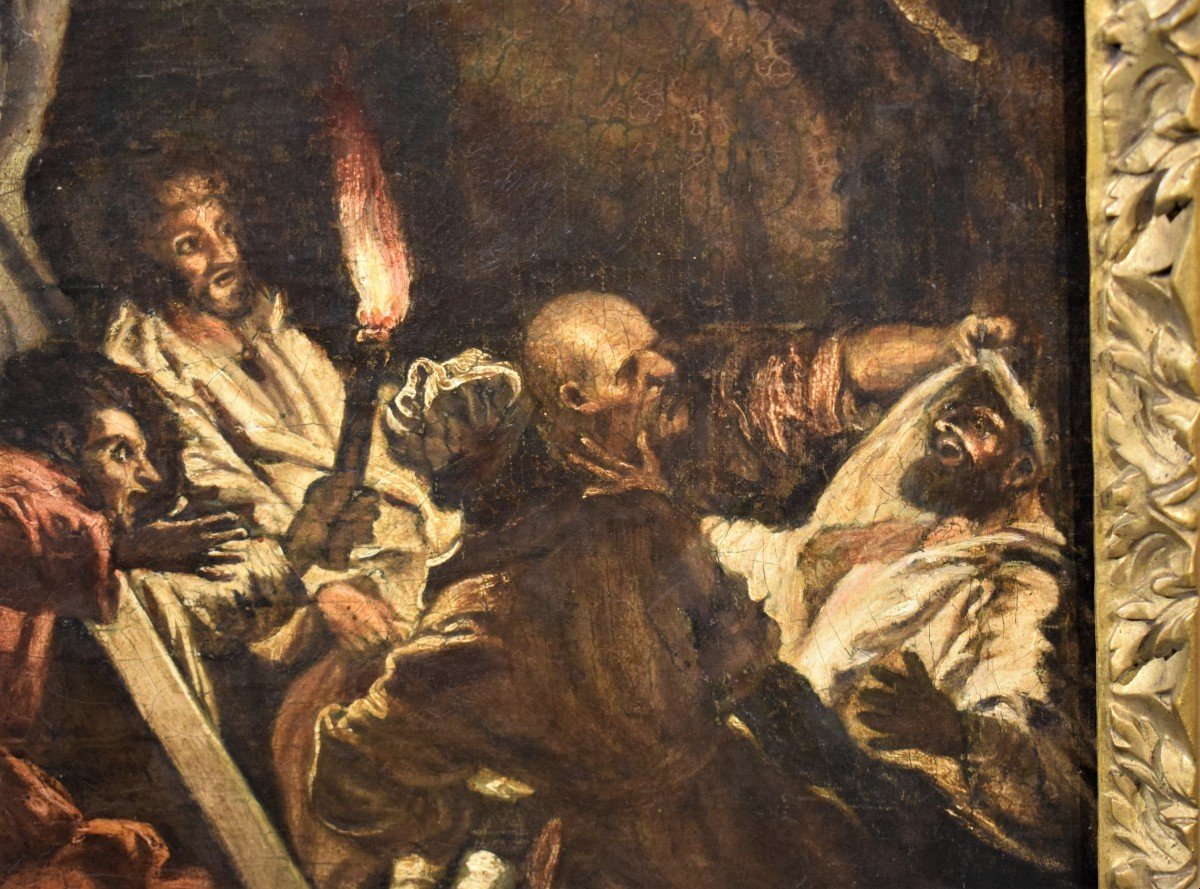 The Resurrection Of Lazarus Venetian School End Of The 17th Century-photo-3