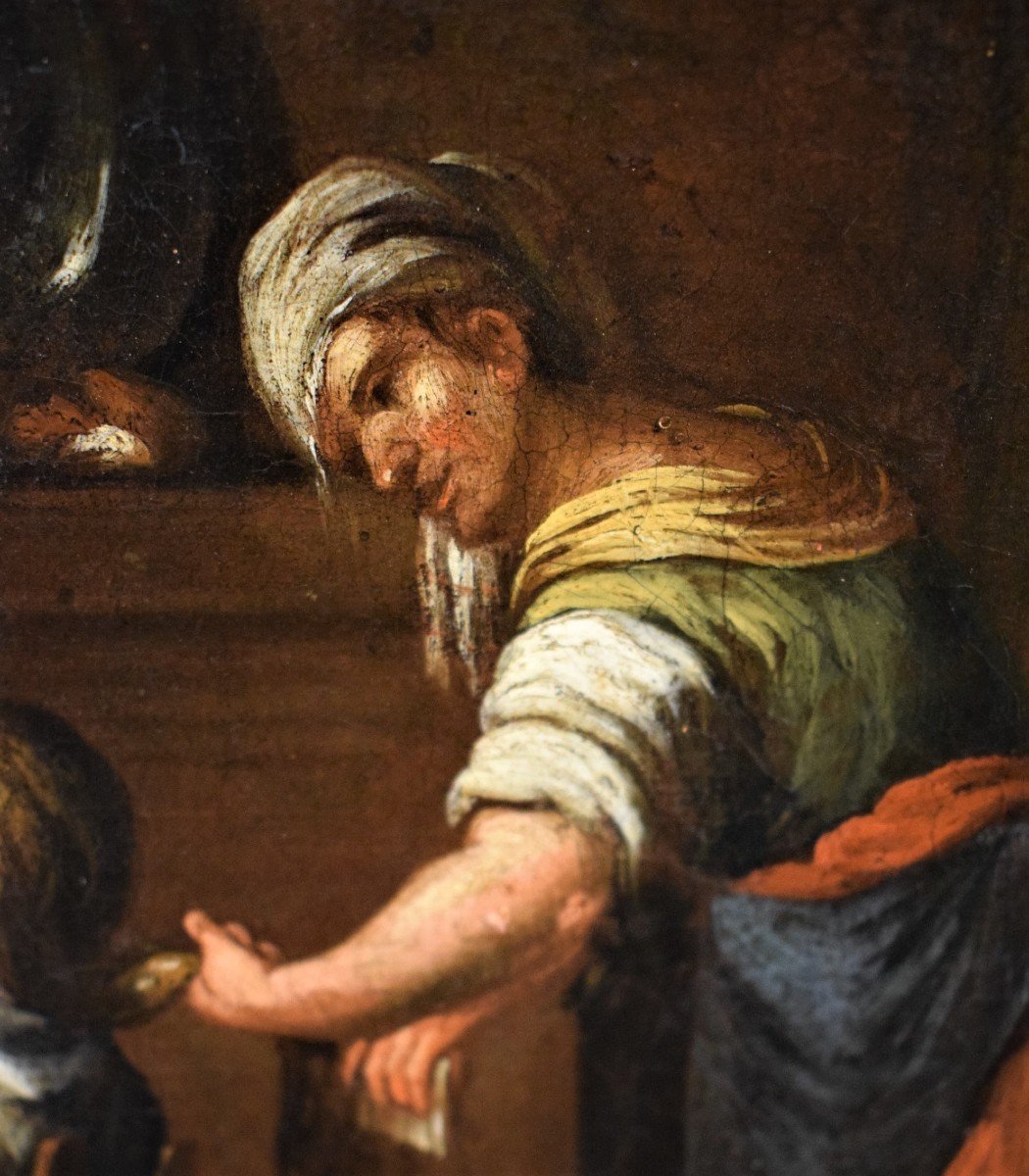 Interiéur avec scène de toilette - Atelier de David Teniers II -photo-5