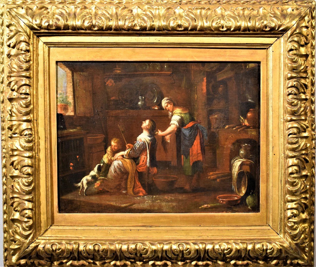 Interiéur avec scène de toilette - Atelier de David Teniers II 