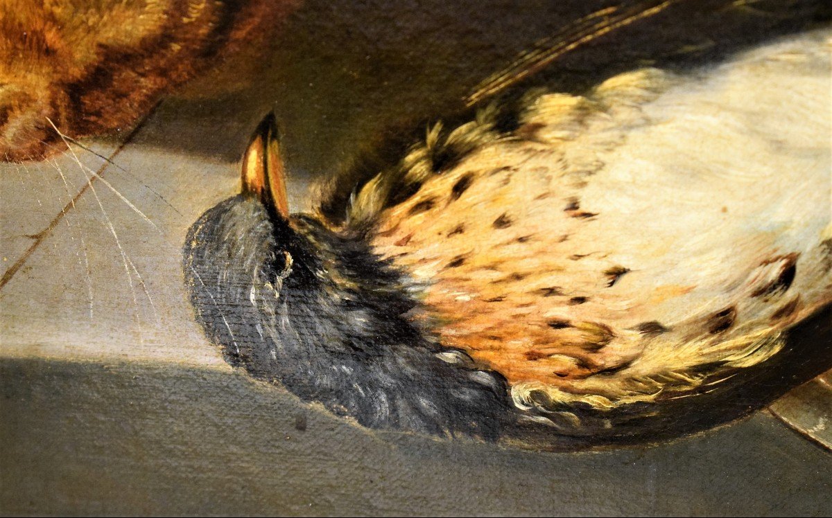 Still Life Of Game And Fruits - Jean-baptiste Oudry (paris1686 -1755)-photo-3