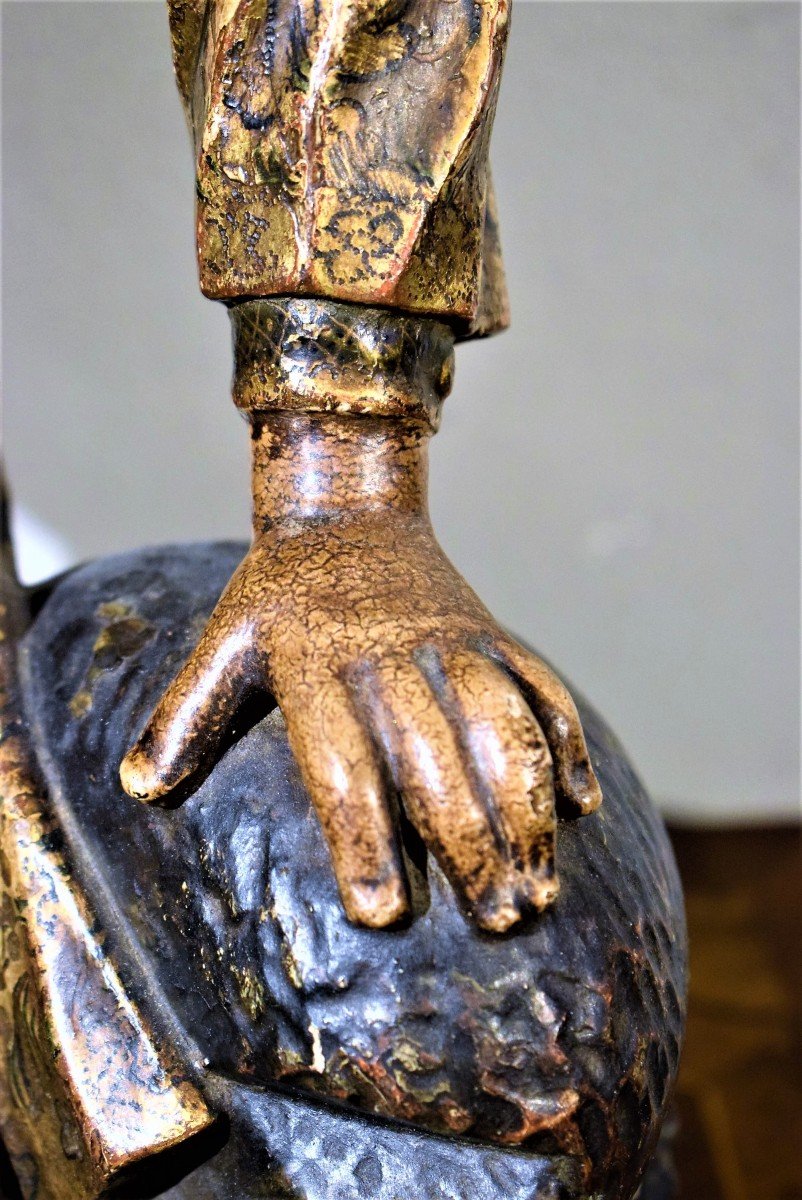 The Virgin Suffering Under The Carved And Gilded Wooden Cross-photo-6