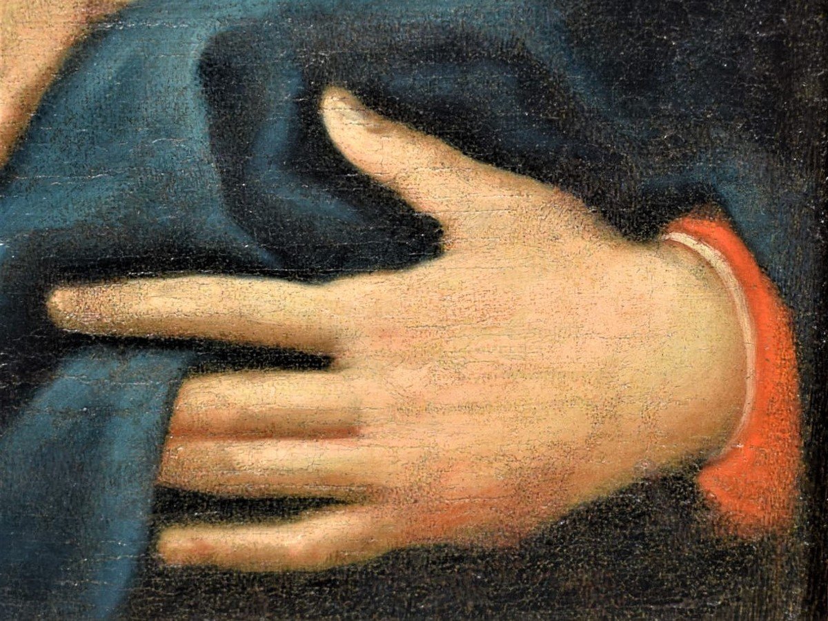 Virgin With Sleeping Child - Emilian Master Of The '700-photo-3
