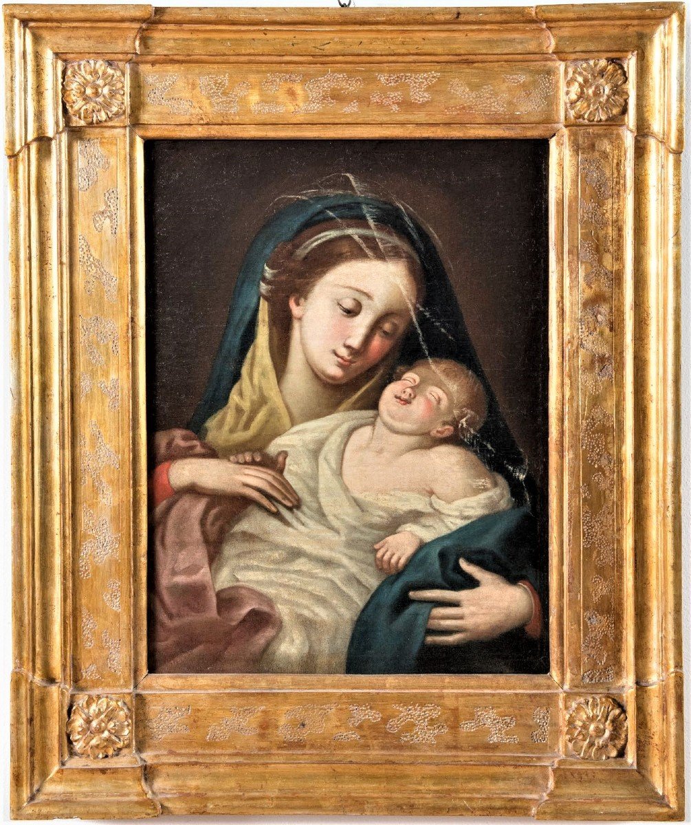 Virgin With Sleeping Child - Emilian Master Of The '700-photo-6