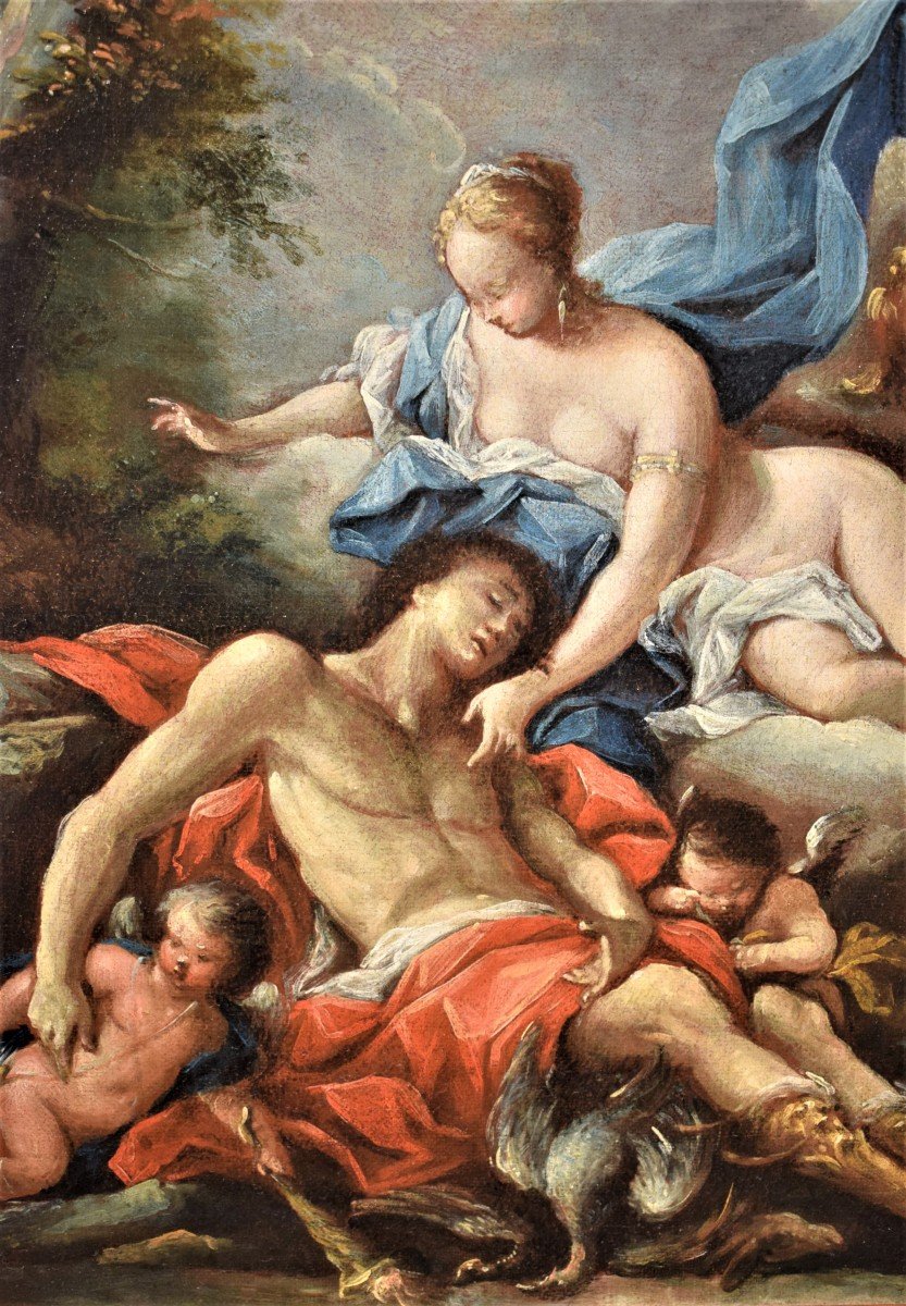 Pair Of Mythological Scenes  2) Diana And Endymion-photo-2