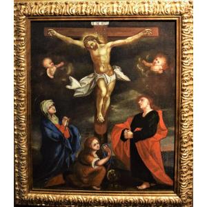 Crucifixion Of Christ - Flemish School Of The First 16th Century