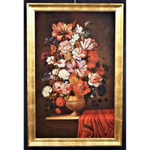 Still Life Of Flowers - Nicolas Baudesson's Workshop (troyes, 1611 – Paris, 1680)