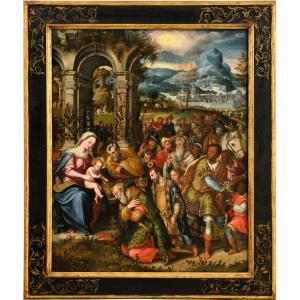 Adoration Of The Magi - Circle Of Frans Francken Ii° (antwerp 1581-1642)