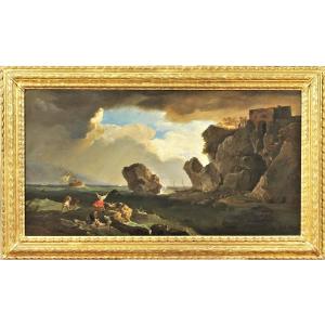 "shipwreck On The Reef" Claude Joseph Vernet (avignon 1714 - Paris 1789) Signed  And Dated