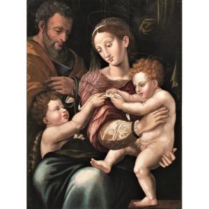 Sainte Famille  - ﻿Michele Tosini  (Firenze 1503-1577)  