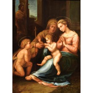 The Madonna Of Divine Love  - French Artist After Raphael  - 18th Century