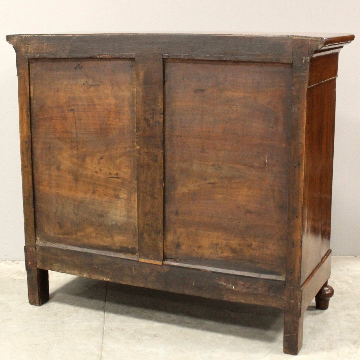 Antique Louis Philippe Sideboard Dresser Cabinet Cupboard Buffet In Walnut - Italy 19th-photo-8