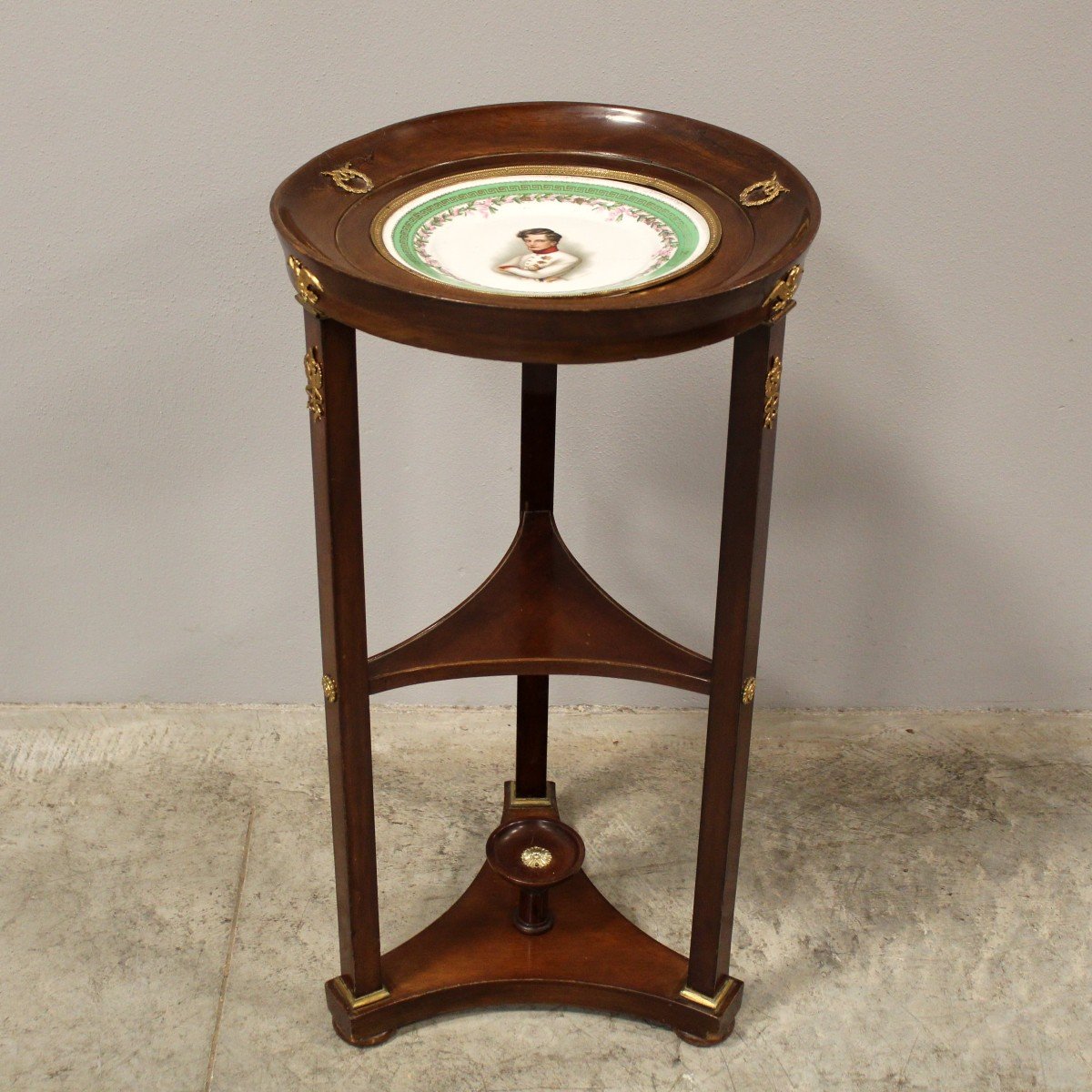 Antique Empire Small Table In Mahogany - 19th-photo-3