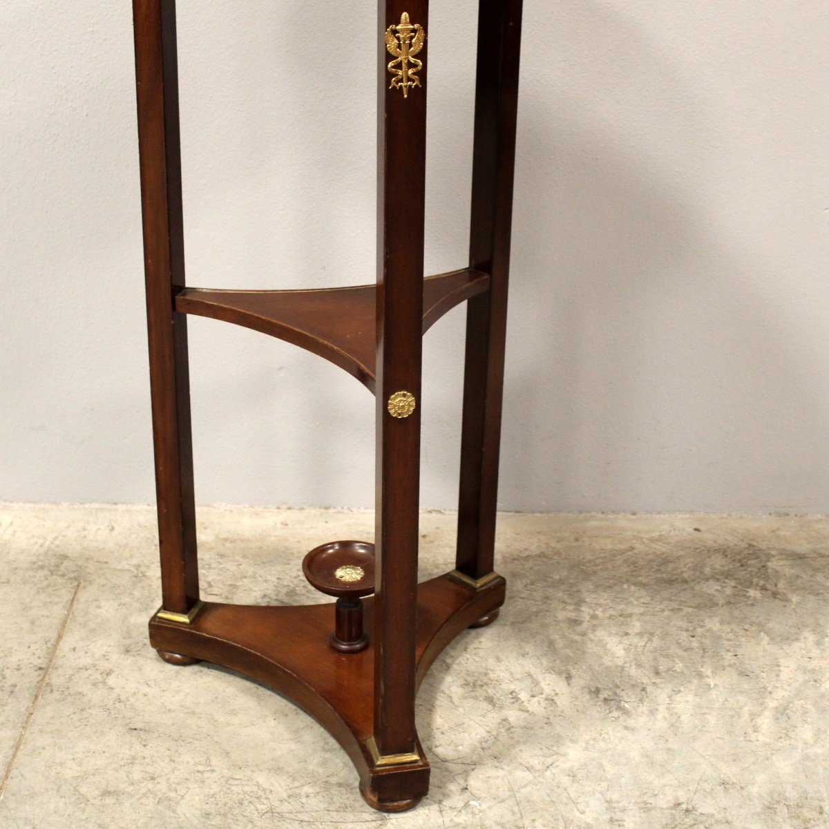 Antique Empire Small Table In Mahogany - 19th-photo-3