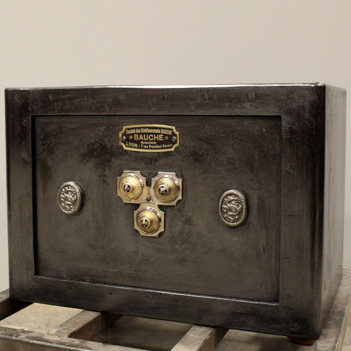Antique Safe Strongbox - Bauche Lyon-photo-2