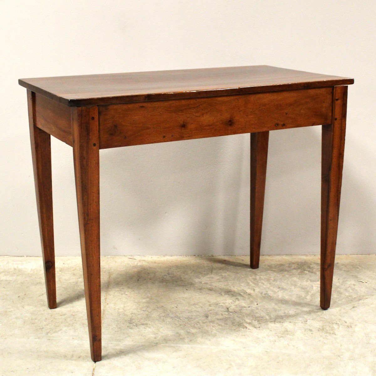 Antique Directoire Table Writing Desk In Walnut - Italy 18th-photo-5