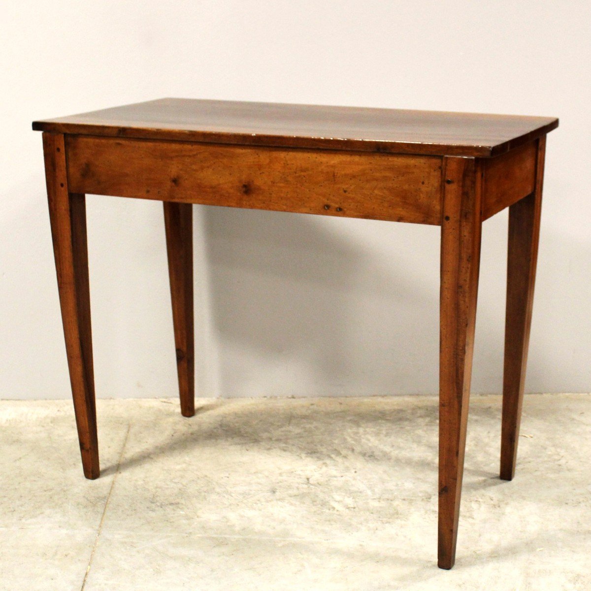 Antique Directoire Table Writing Desk In Walnut - Italy 18th-photo-6