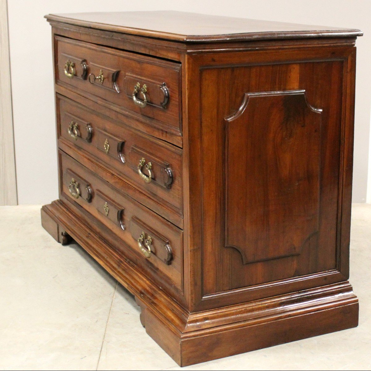 Antique Dresser Chest Of Drawers Canterano In Walnut – Italy 17th-photo-3