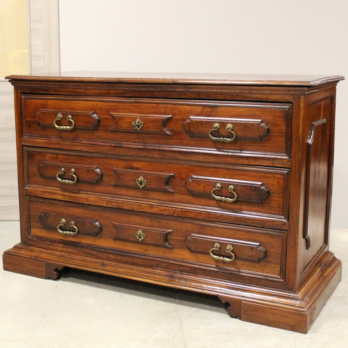 Antique Dresser Chest Of Drawers Canterano In Walnut – Italy 17th-photo-7