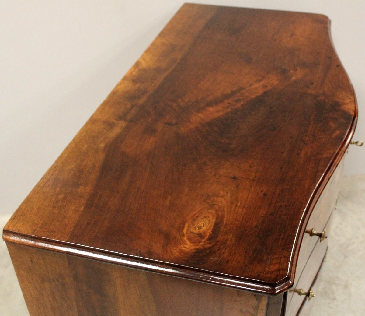 Ancien commode d'époque Louis XV en noyer - Italie 18ème-photo-3
