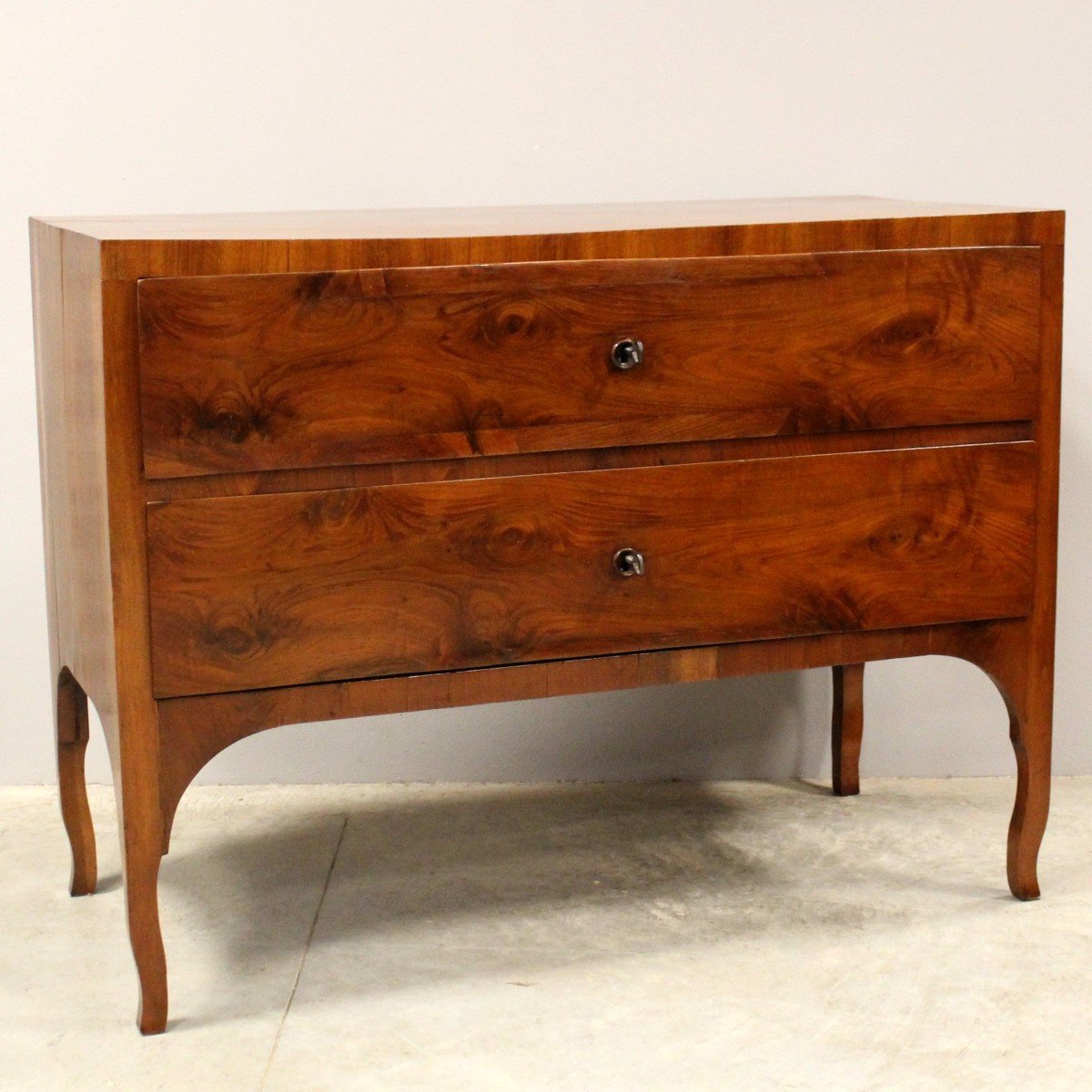 Antique Directoire Chest Of Drawers In Walnut - Italy 18th-photo-2