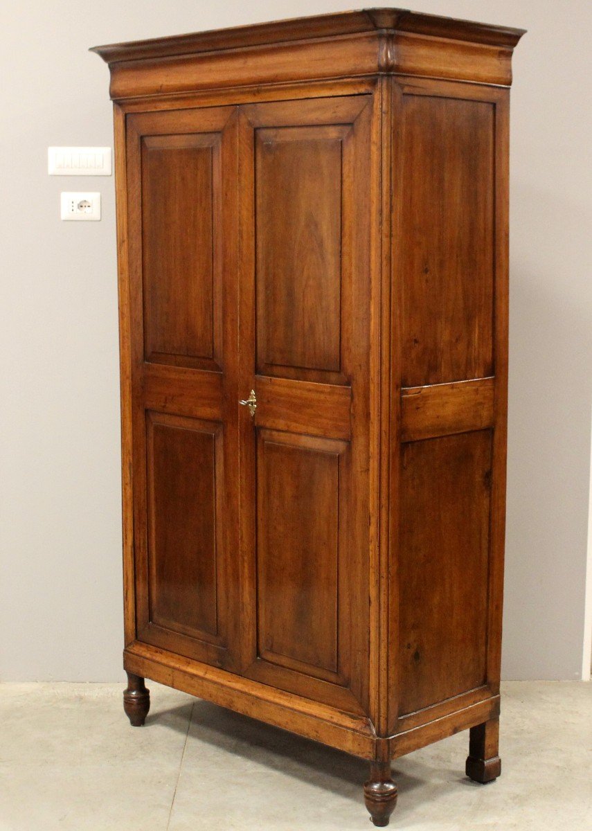 Ancien armoire buffet d'époque Louis Philippe en noyer - Italie 19ème-photo-3