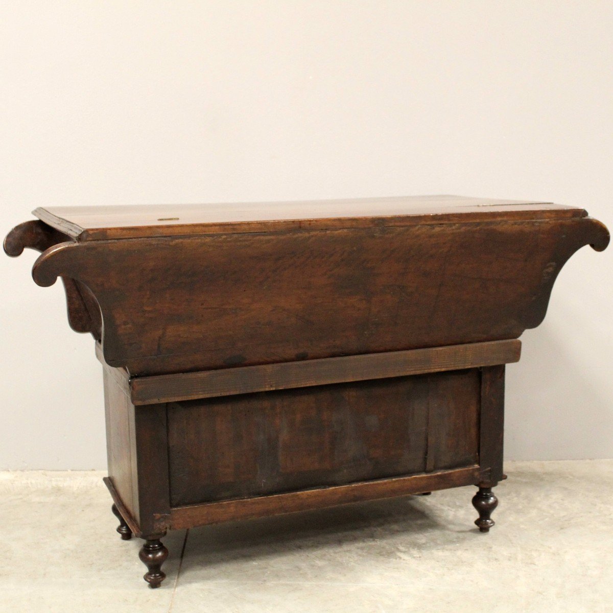 Antique Cupboard-chest Of Drawer In Walnut - Italy 19th-photo-8
