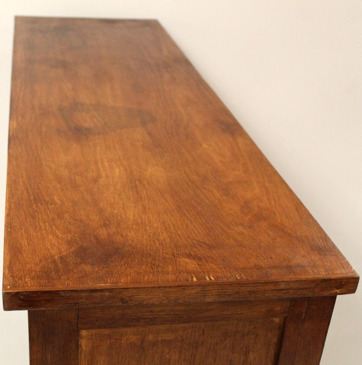 Antique Binder Rolling Curtain Filing Cabinet In Oak-photo-6