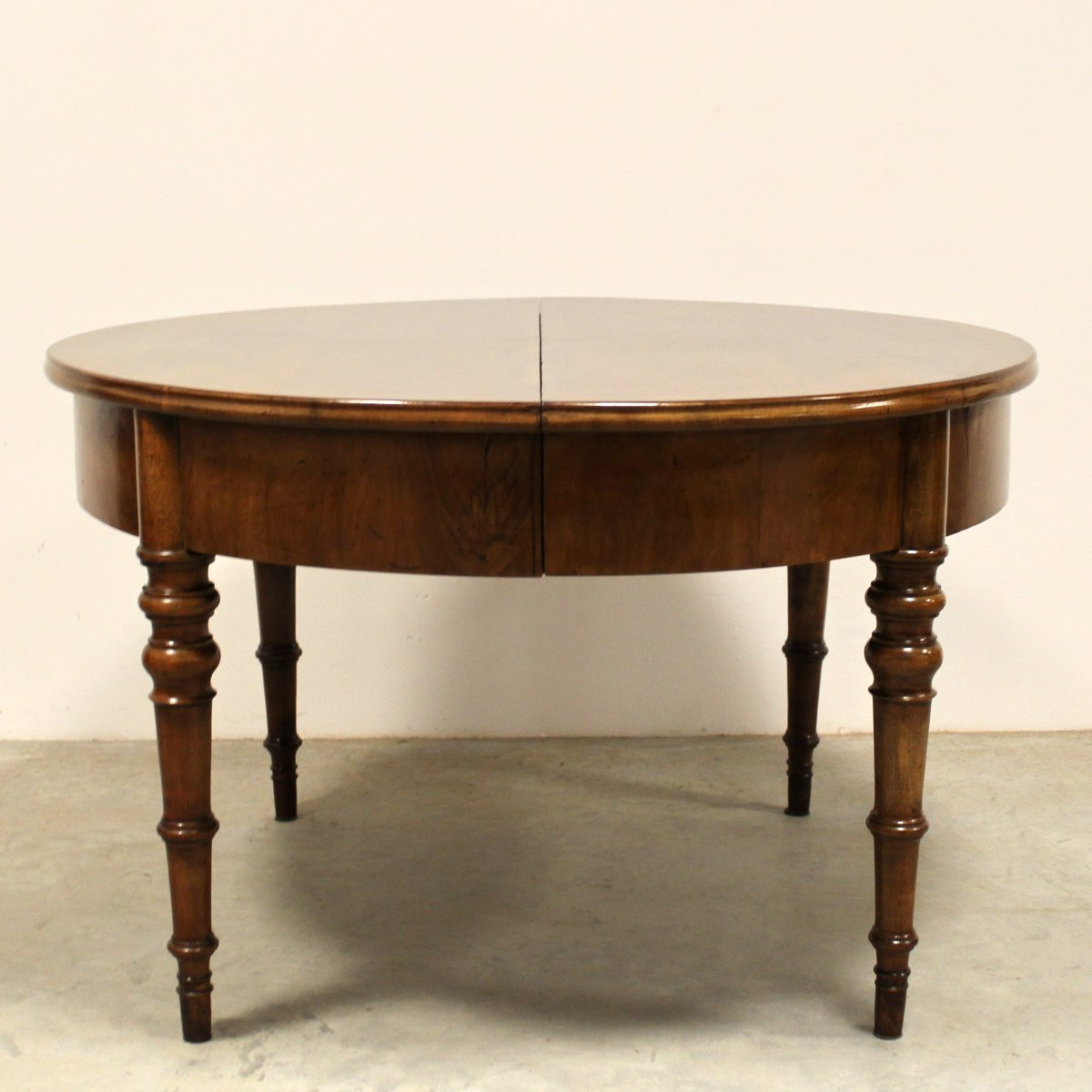 Antique Louis Philippe Extendable Table In Walnut - Italy 19th-photo-1