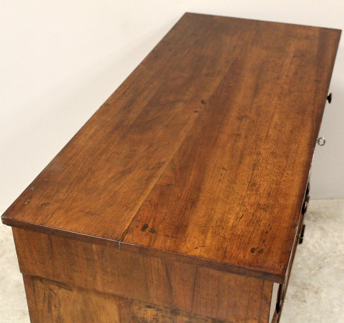 Antique Empire Sideboard Dresser Cabinet Cupboard Buffet In Walnut – Italy 19th-photo-4