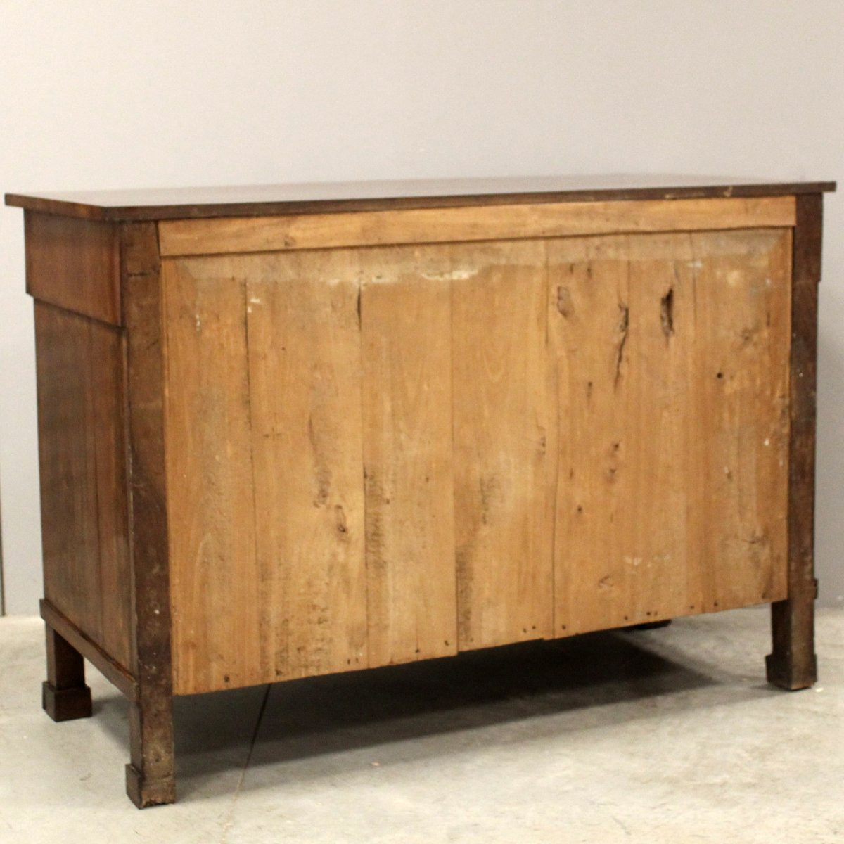 Antique Empire Sideboard Dresser Cabinet Cupboard Buffet In Walnut – Italy 19th-photo-6