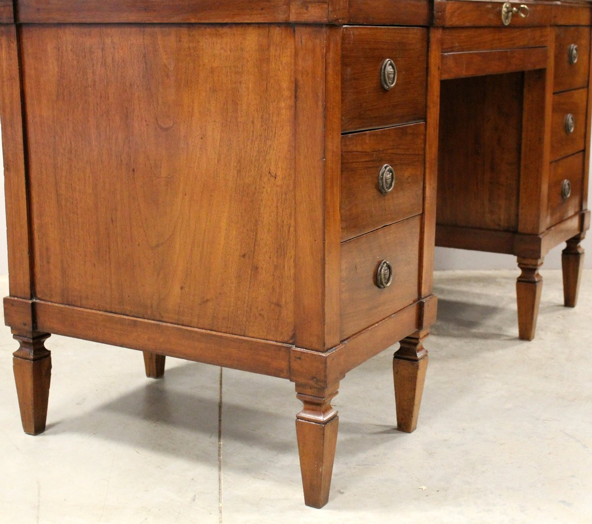 Antique Louis XVI. Table Writing Desk In Walnut - Italy 18th-photo-5