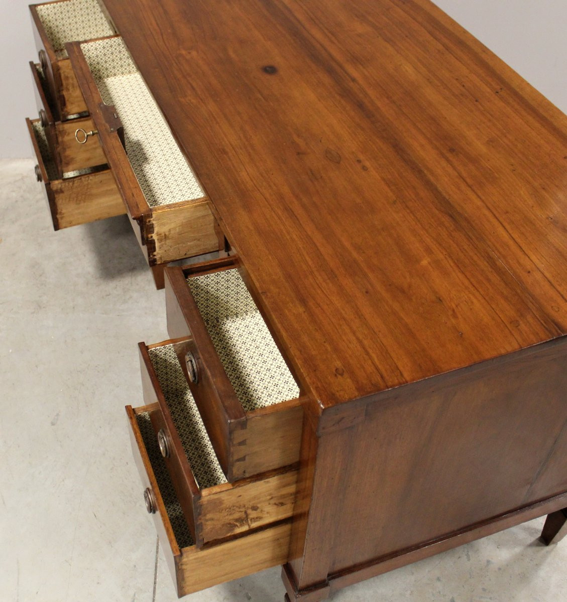 Antique Louis XVI. Table Writing Desk In Walnut - Italy 18th-photo-7