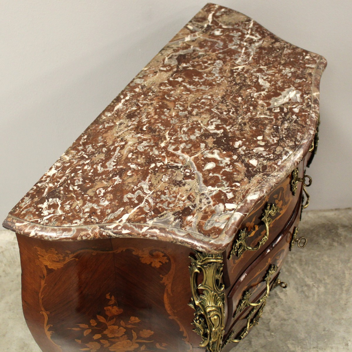 Antique Napoleon III Chest Of Drawers Marquetry - 19th-photo-6