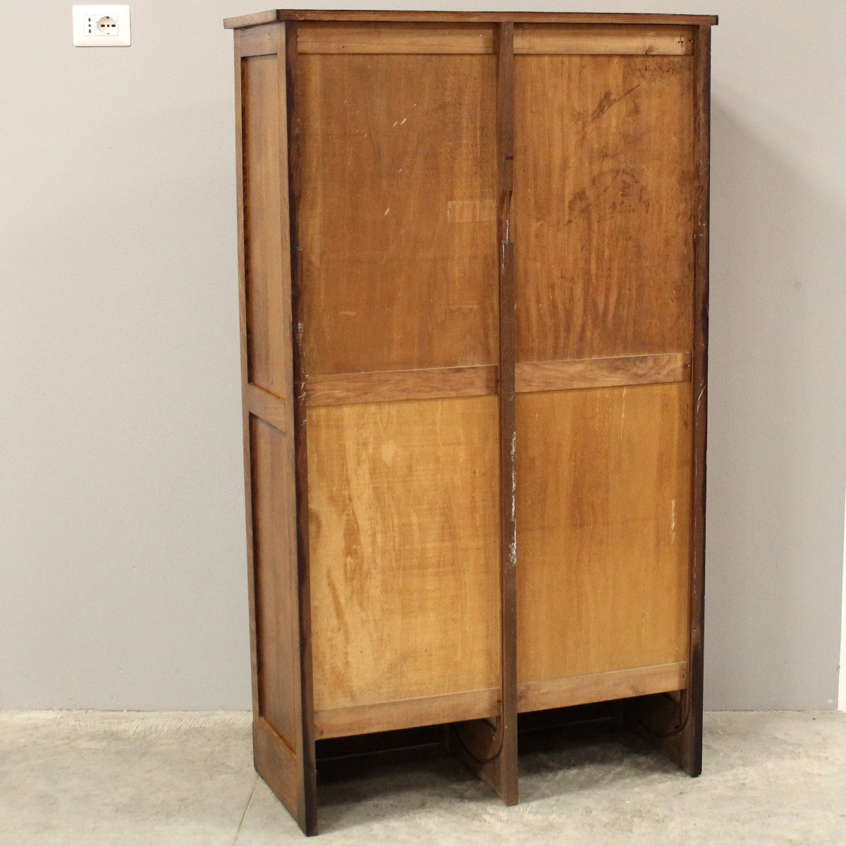 Antique Binder Rolling Curtain Filing Cabinet In Oak-photo-5