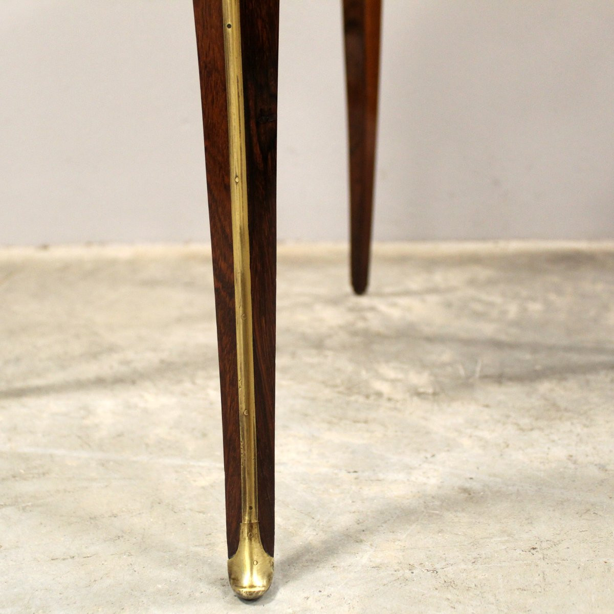 Ancien table d'époque Napoleon III en palissandre et marqueterie - 19ème-photo-6