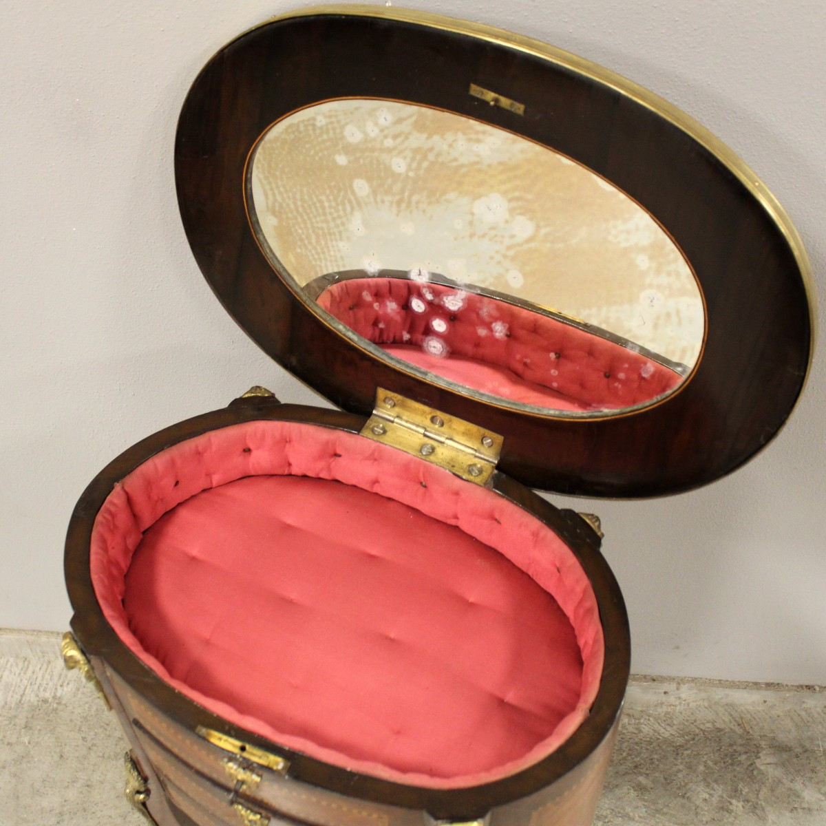 Ancien table d'époque Napoleon III en marqueterie - 19ème -photo-6