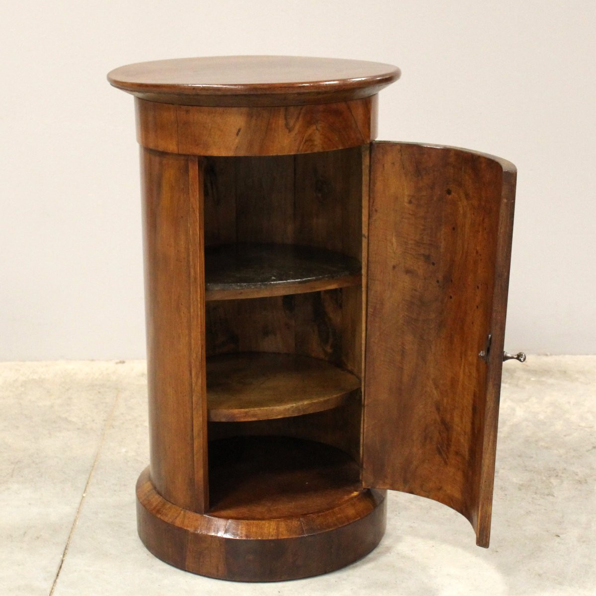  Ancien somno table de chevet d'époque Empire en noyer - 19ème-photo-4