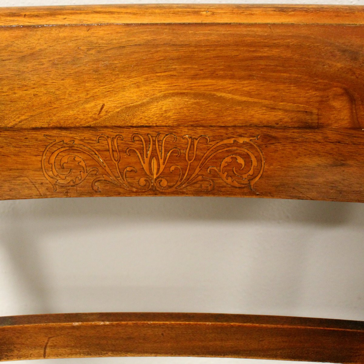 Antique  Set Of 4 Chairs In Walnut And Marquetry – Italy 19th-photo-4