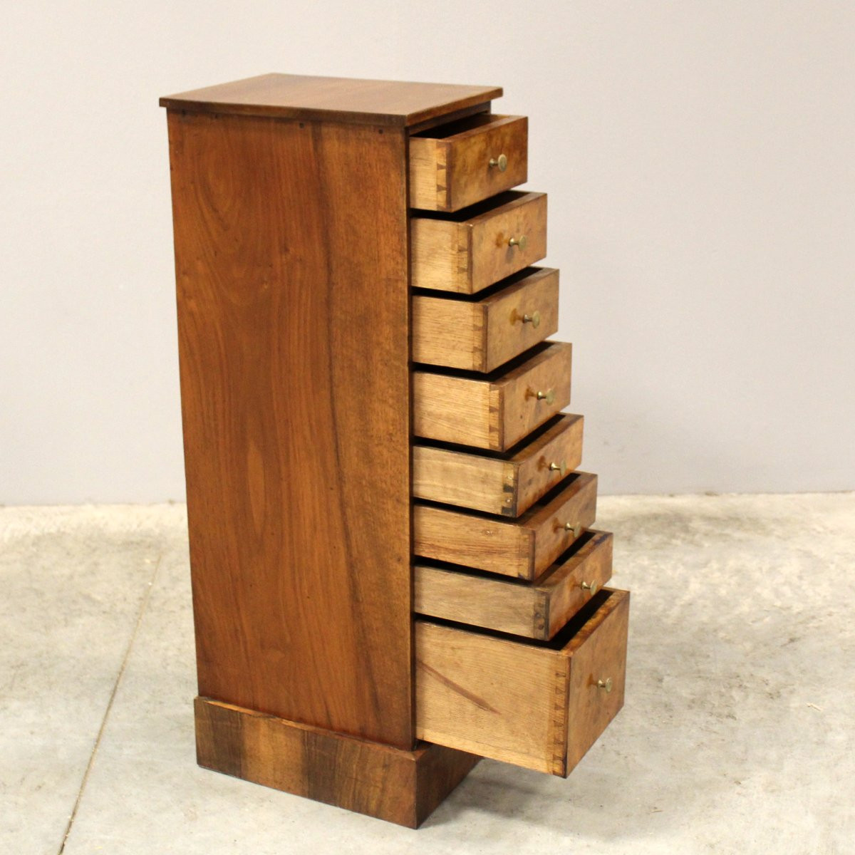 Ancien chiffonnière table de chevet en noyer-photo-2