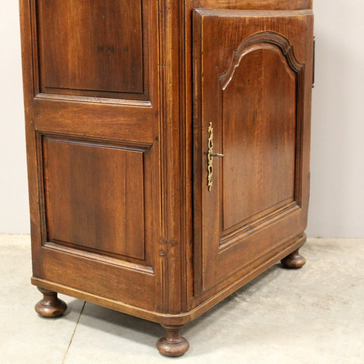 Ancien buffet 1 porte d'époque Louis XV en noyer - 18ème-photo-6