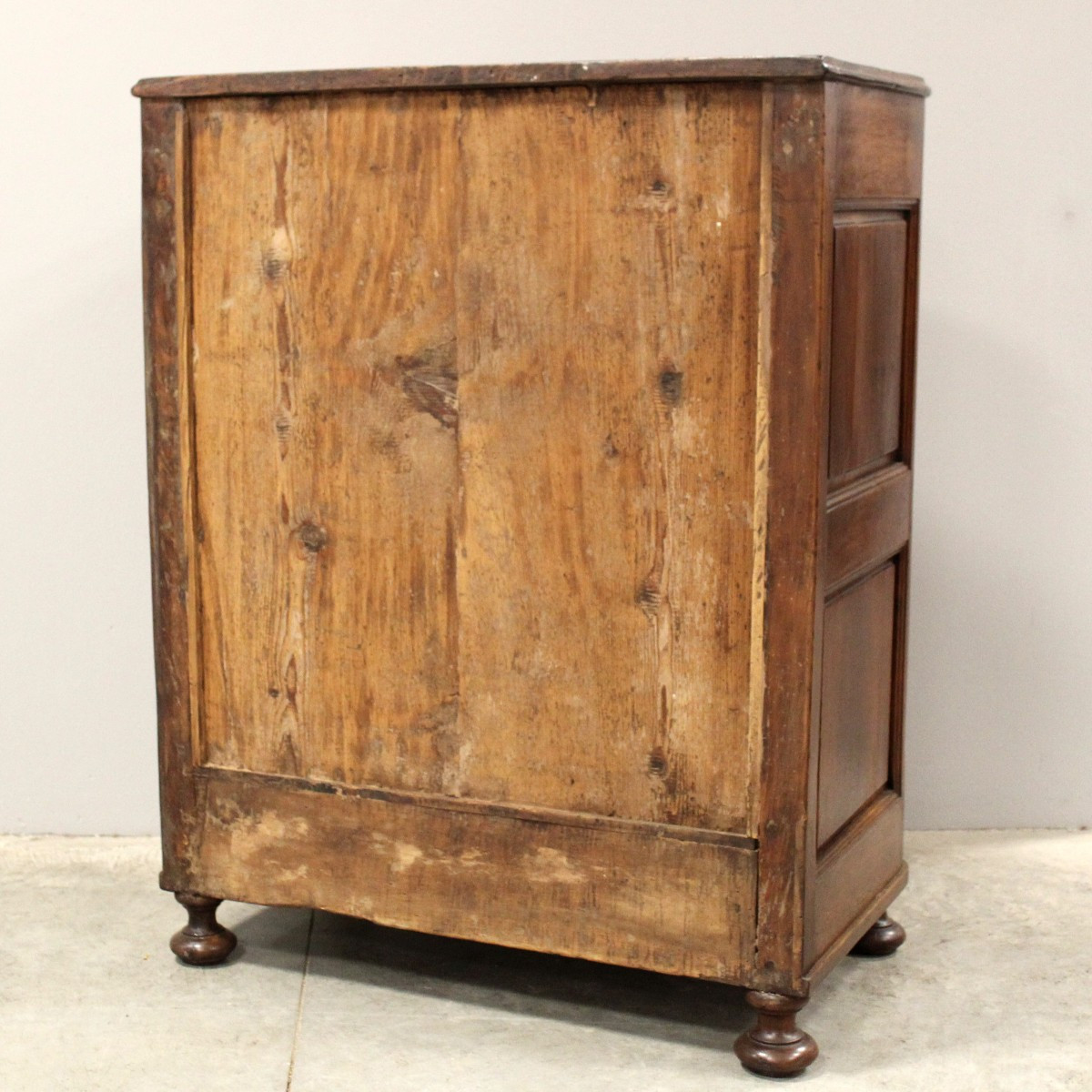Ancien buffet 1 porte d'époque Louis XV en noyer - 18ème-photo-8