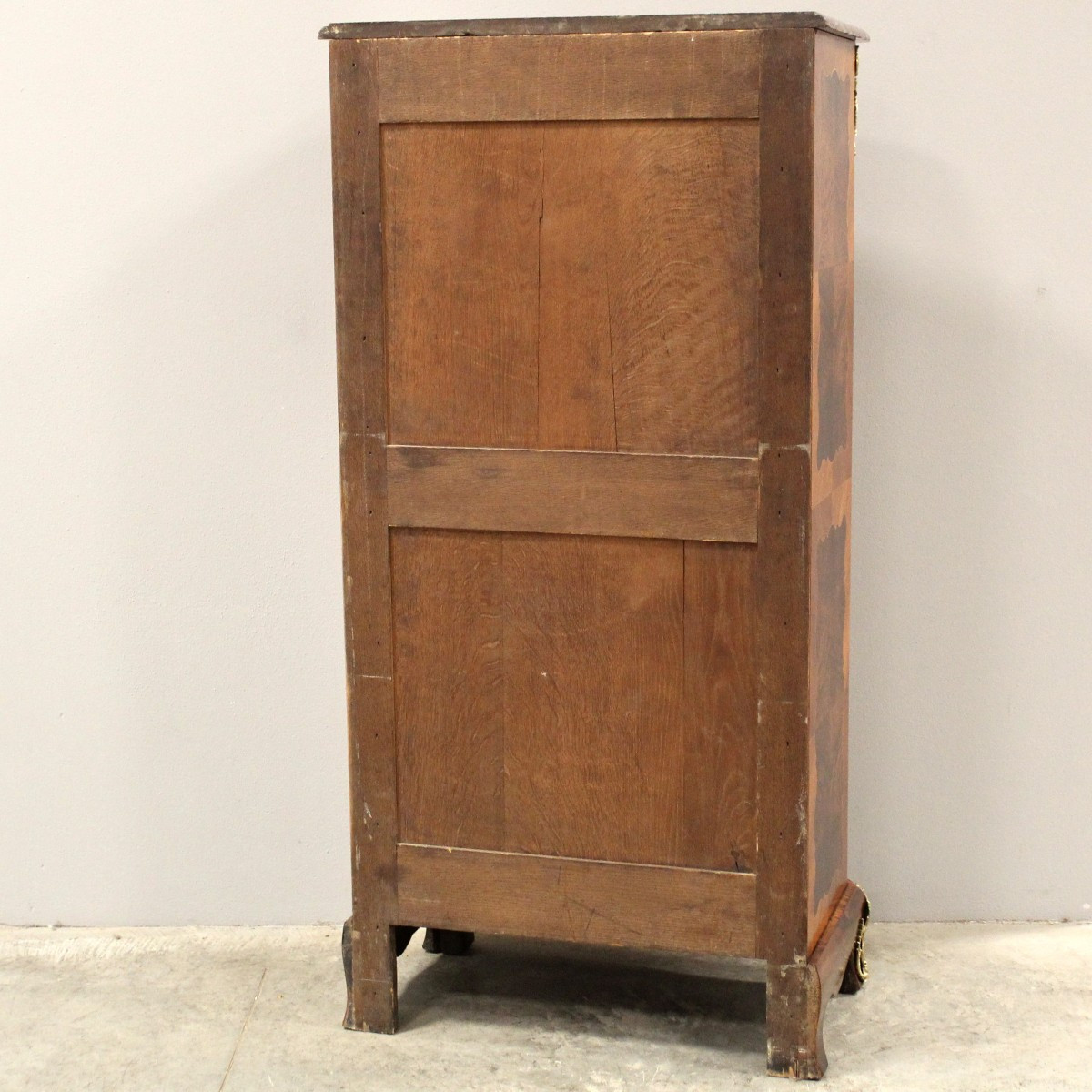 Ancien semainier chiffonnière commode d'époque Napoleon iii en marqueterie - 19ème-photo-8