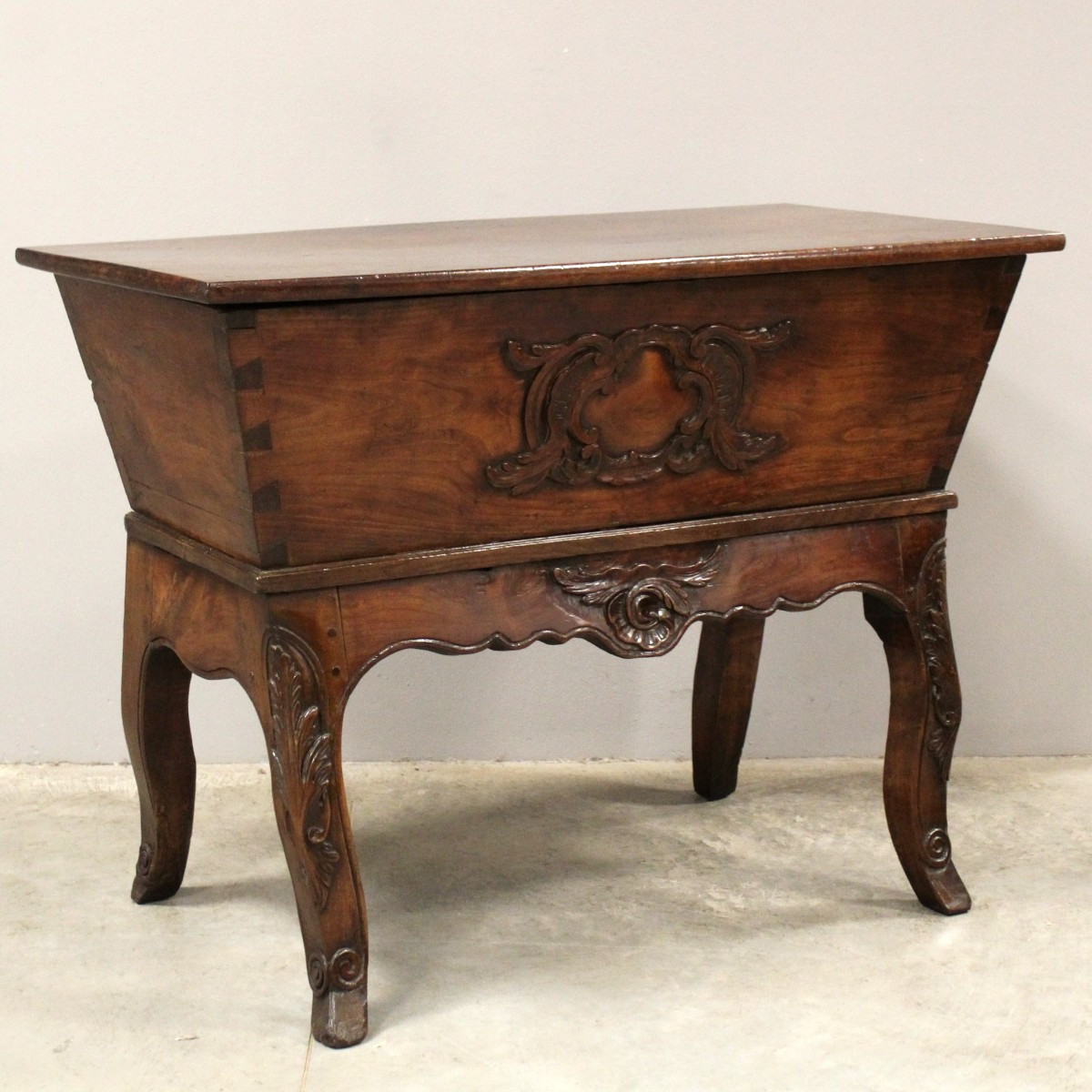 Antique Louis XV Cupboard Chest  In Walnut And Cherrywood - 18th