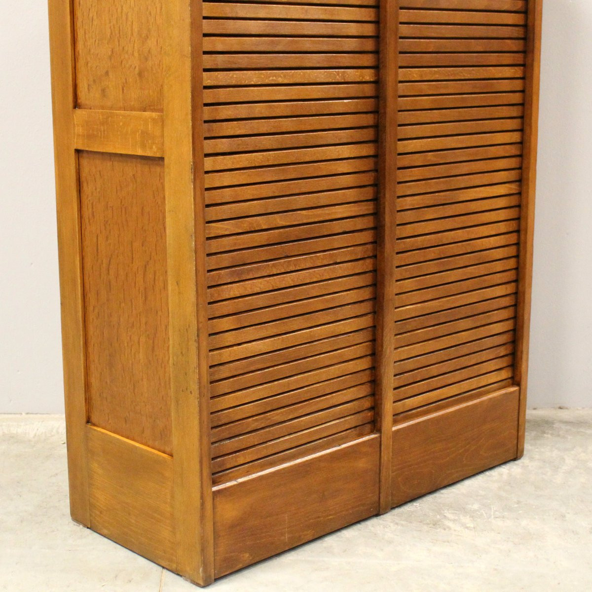 Antique Binder Rolling Curtain Filing Cabinet -photo-6