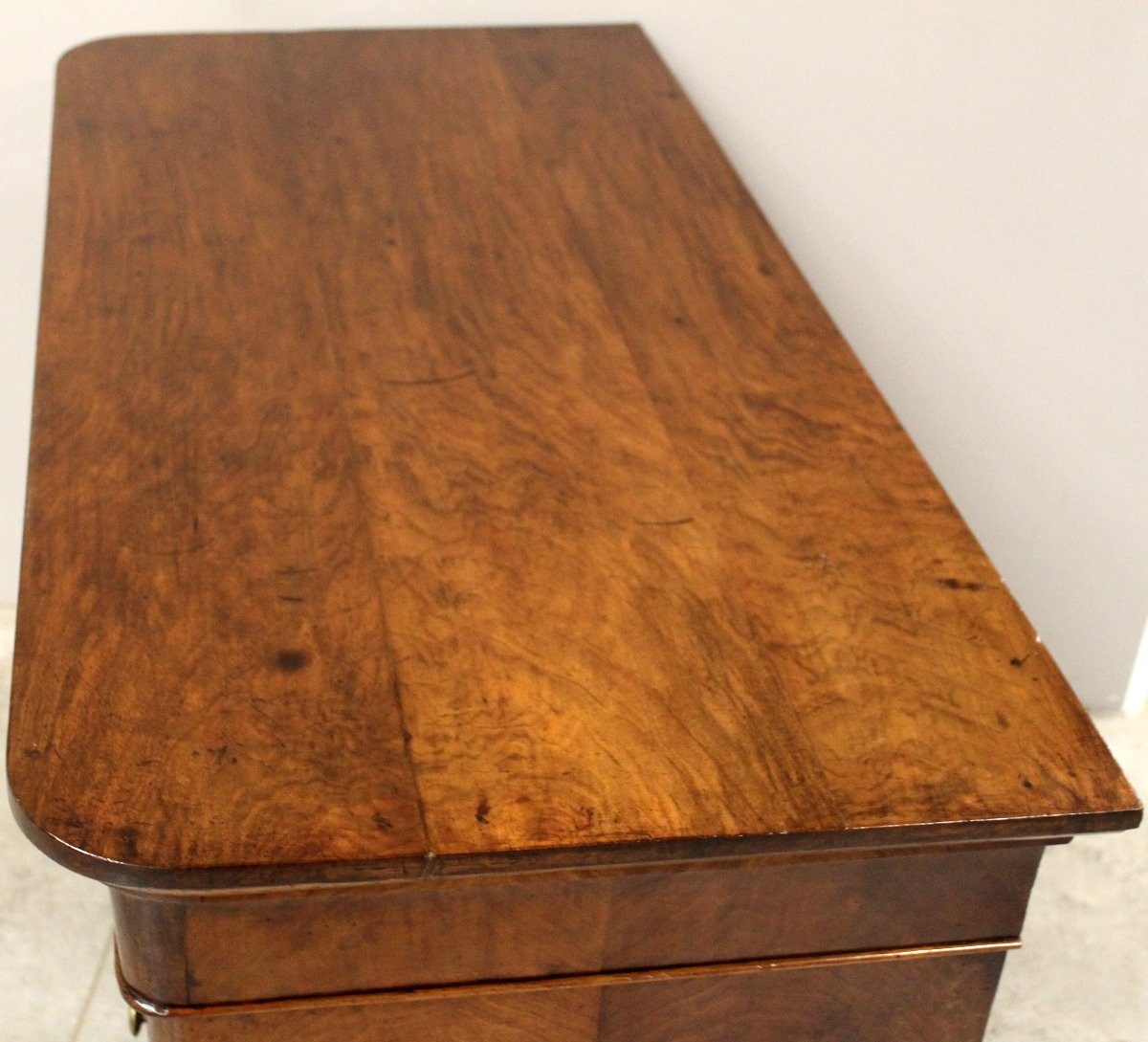 Antique Louis Philippe Chest Of Drawers In Walnut - Italy 19th-photo-4