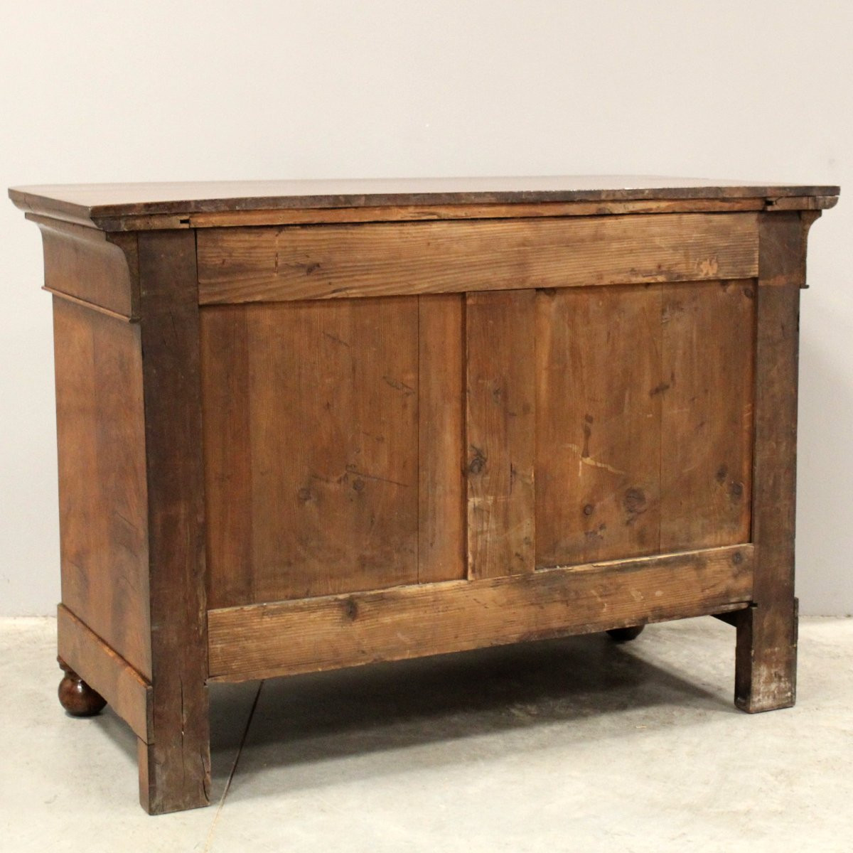 Antique Louis Philippe Chest Of Drawers In Walnut - Italy 19th-photo-7